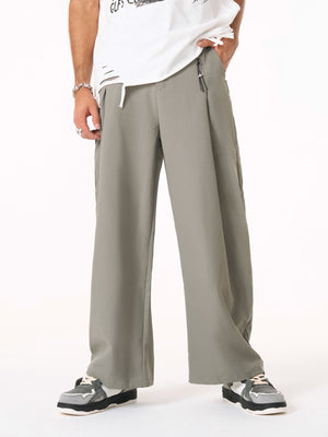 Elastic Waistband Barrel Pants - thumbnail 4