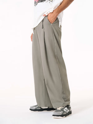 Elastic Waistband Barrel Pants - thumbnail 5