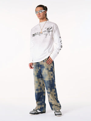 Distressed NO. 09 Long Sleeve T-Shirt - thumbnail 15