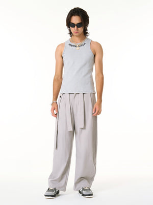 Pleated Belted Machete Track Pants - thumbnail 8