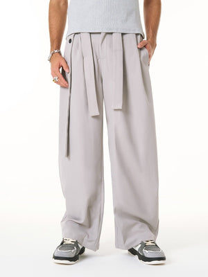 Pleated Belted Machete Track Pants - thumbnail 4
