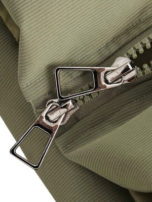 Funnel Neck Jacket – two-way zip close-up | XoKool