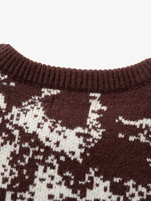 Dark Street Skull Frayed Hem Sweater - thumbnail 6