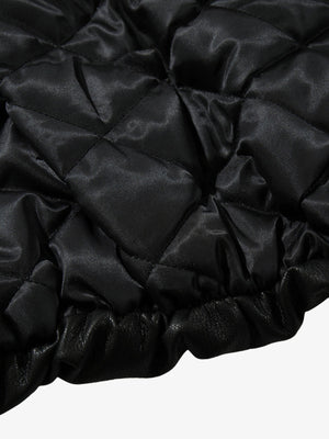 Streetwear Motorcycle Leather Bomber Jacket - thumbnail 10