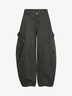 Patchwork Multi-Pocket Workwear Casual Machete Pants - thumbnail 7