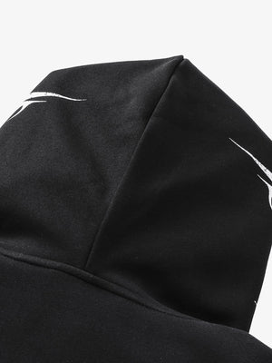 High Street Script Letter Print Zip-up Hoodie Jacket - thumbnail 18