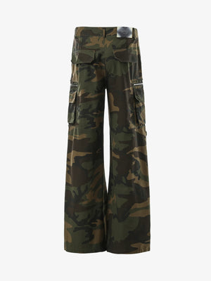 Vintage Multi-Pocket Functional Camo Cargo Pants - thumbnail 3