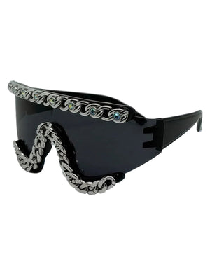 Chain-Embellished Sunglasses - thumbnail 5