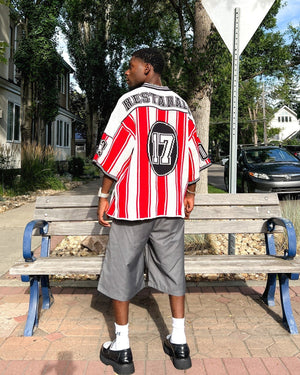 Strick-Fußballtrikot – Streetfoto, Rückseite | XoKool