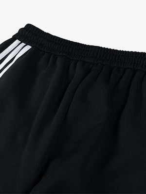 Street Patterned Striped Barrel Casual Pants - thumbnail 4
