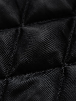 Vintage Detachable Fur Collar Quilted Leather Jacket - thumbnail 15