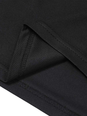 Contrast Color Sporty V-Neck Jersey T-Shirt - thumbnail 9