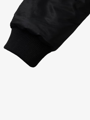 Street Dark Shadow Fur Collar Quilted Bomber Jacket - thumbnail 13