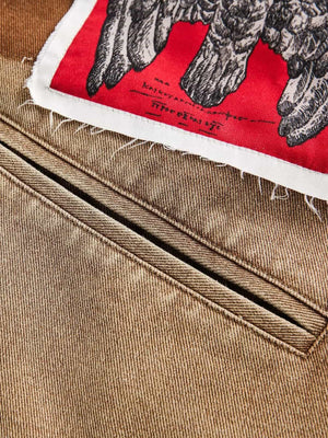 Punk Retro Collage Print Distressed Heavy Jacket - thumbnail 7