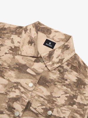 Camouflage Multi-Pocket Work Denim Jacket - thumbnail 7