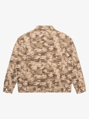 Camouflage Multi-Pocket Work Denim Jacket - thumbnail 2