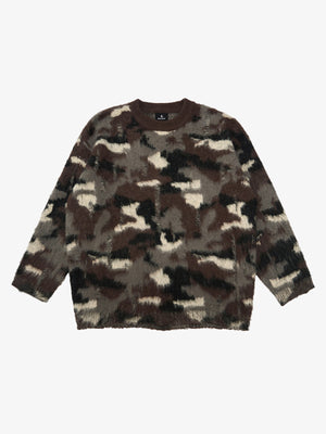 Street Camouflage Crew Neck Sweater - thumbnail 1