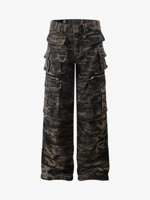 Functional Camouflage Multi-Pocket Work Pants - thumbnail 1