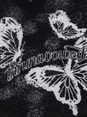 Vintage Butterfly V-Neck Sweater - thumbnail 4