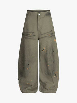 Retro Inkjet Dirty Dyed Barrel Pants - thumbnail 14