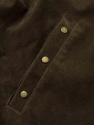 Suede Lapel Deconstructed Patchwork Jacket - thumbnail 14