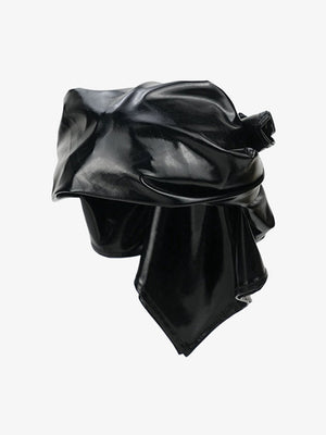 Street PU Leather Triangle Head Scarf - thumbnail 1