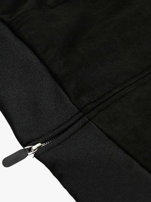 Suede Leopard-Trimmed Paneled Bomber Jacket - thumbnail 5