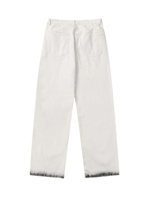 Black Stains Washed Jeans Streetwear - thumbnail 2