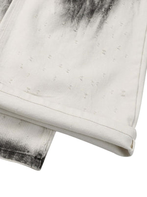 Black Stains Washed Jeans Streetwear - thumbnail 5