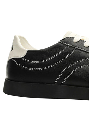 Zapatillas retro negras – detalle del talón | XoKool