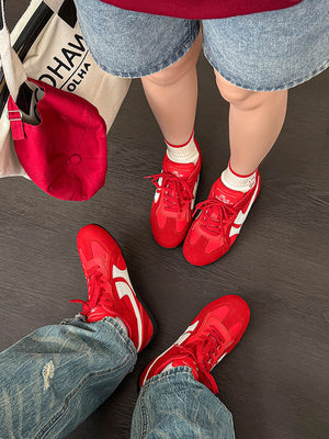 Retro Low Profile Sneaker – an Models, Rot | XoKool