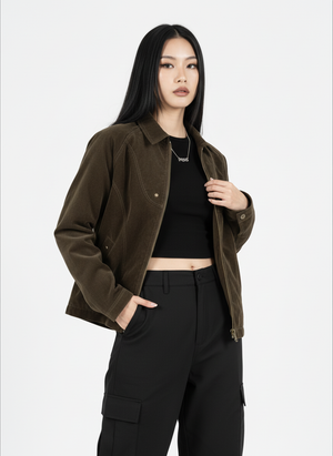Suede Lapel Deconstructed Patchwork Jacket - thumbnail 5