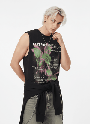 Street Butterfly Graphic Tank Top - thumbnail 6