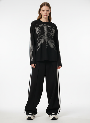 Skeleton Graphic Waffle Sweatshirt - thumbnail 5