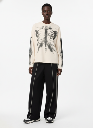 Skeleton Graphic Waffle Sweatshirt - thumbnail 7