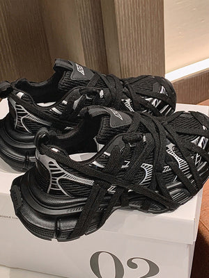 Zapatos dad chunky – par negro sobre la caja | XoKool