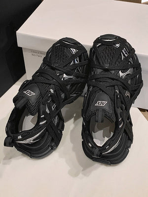 Zapatos dad chunky – par negro, vista superior | XoKool