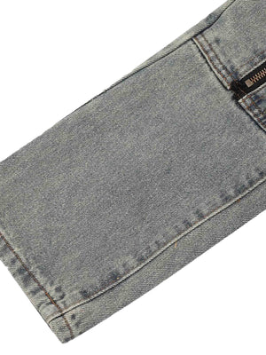 High Street Washed And Torn Work Pockets Denim Pants Streetwear - thumbnail 10