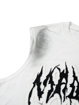 Letter Patchwork Gradient Tank Top Streetwear - thumbnail 11