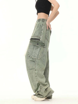Loose Straight Casual Work Pants Streetwear - thumbnail 4