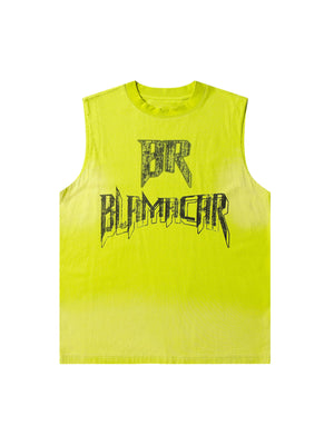 Phantom Letters BR BUMICAR Graphic Print Vest Streetwear - thumbnail 4