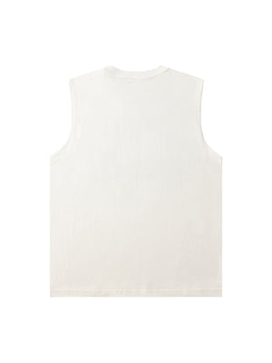 Phantom Letters BR BUMICAR Graphic Print Vest Streetwear - thumbnail 5