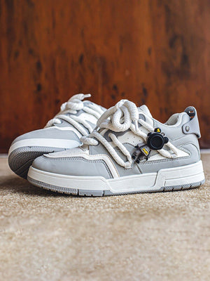 Zapatillas skate con cordones de cuerda – estilo de vida, gris | XoKool