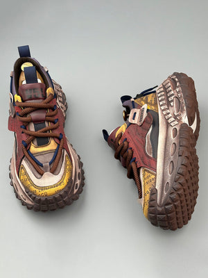 Distressed Chunky Sneaker – Vorderansicht und Sohle | XoKool