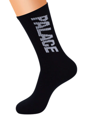 Complete your streetwear look with the Street "PALACE" Socks — the perfect mix of comfort and bold style. Made from a soft and durable cotton blend, these crew-length socks feature a striking Palace logo print, color block design, and a snug elastic cuff