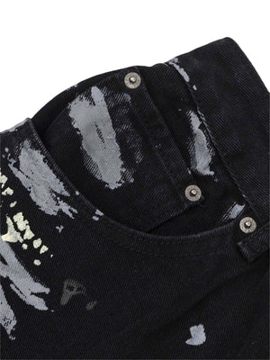 American Graffiti Letter Print Jeans Streetwear - thumbnail 3