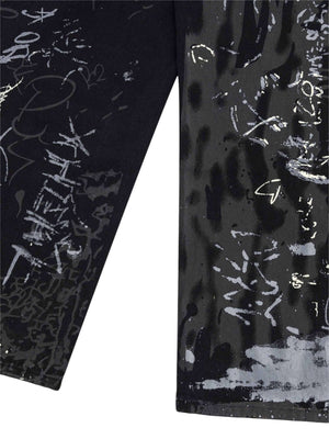 American Graffiti Letter Print Jeans Streetwear - thumbnail 5