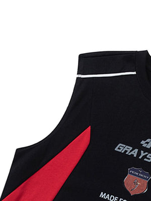 American Retro Patchwork Vest Streetwear - thumbnail 2