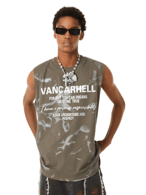 American Street Style Letter Print Vest Streetwear - thumbnail 7