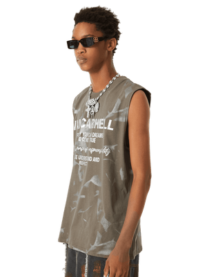 American Street Style Letter Print Vest Streetwear - thumbnail 11
